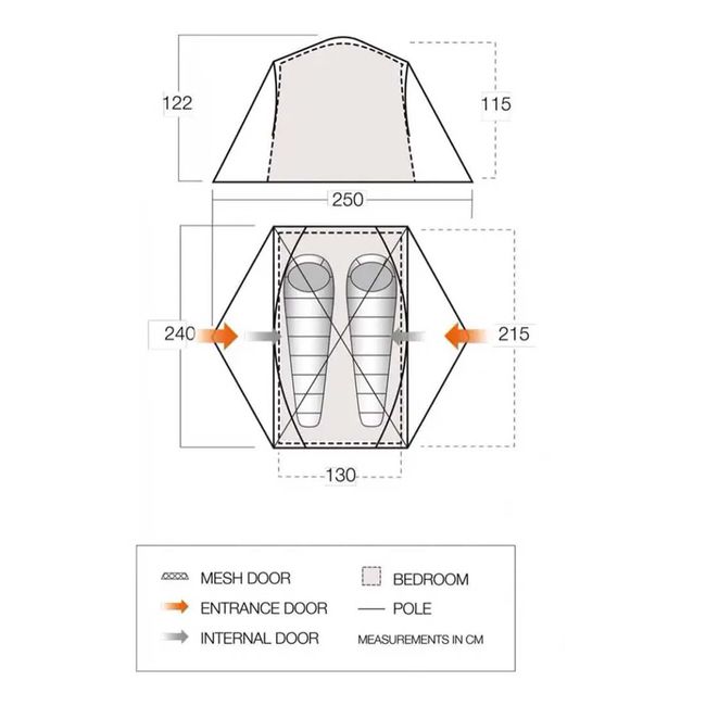 Намет Vango Tryfan 200 Pamir Green - фото 1