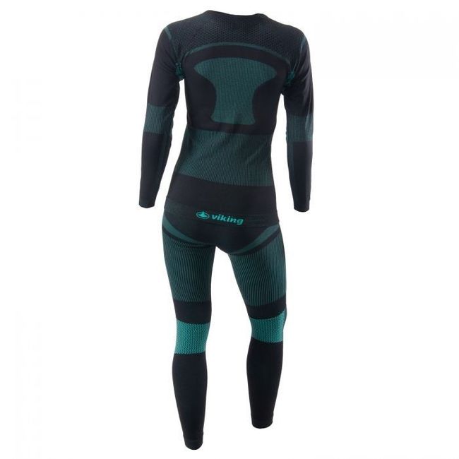 Комплект жіночої термобілизни Viking Ilsa Set Black Green - фото 2