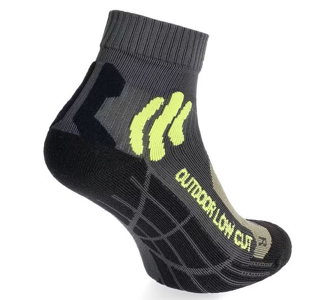 Трекінгові шкарпетки X-Socks Trek Outdoor Low Cut Men Anthracite/Lime - фото 4