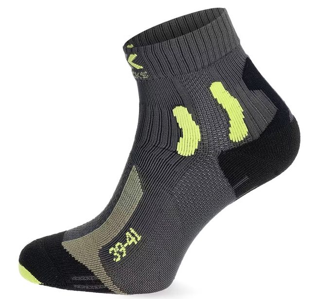 Трекінгові шкарпетки X-Socks Trek Outdoor Low Cut Men Anthracite/Lime - фото 5