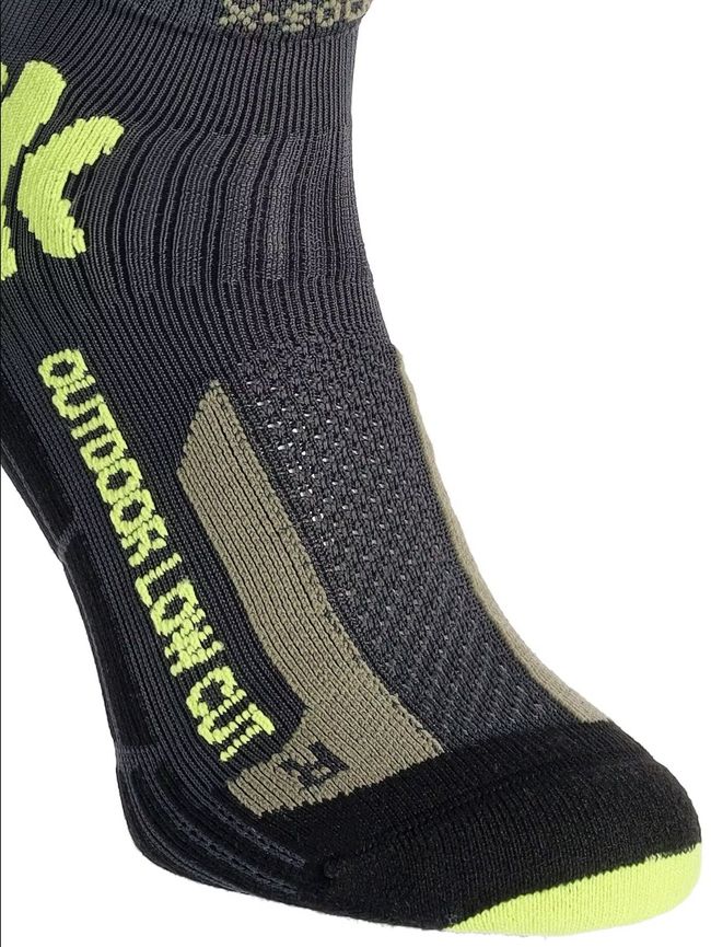 Трекінгові шкарпетки X-Socks Trek Outdoor Low Cut Men Anthracite/Lime - фото 6