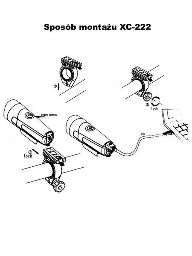 Передній ліхтар XC Light XC-222 3 WAT LED - фото 4