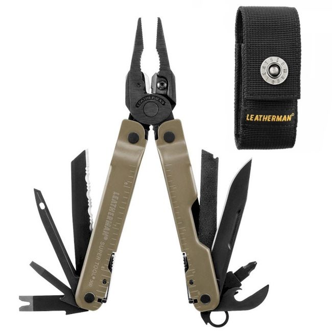 Мультитул Leatherman Super Tool 300M Black Coyote 832762 - фото 1