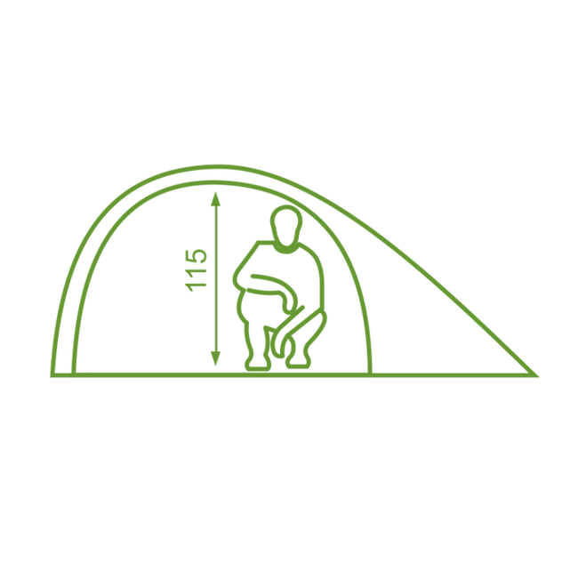 Намет Mousson FLY 3 Lime - фото 2