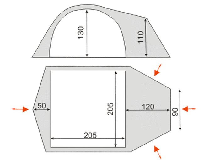 Намет Terra Incognita Zeta 3 - фото 3