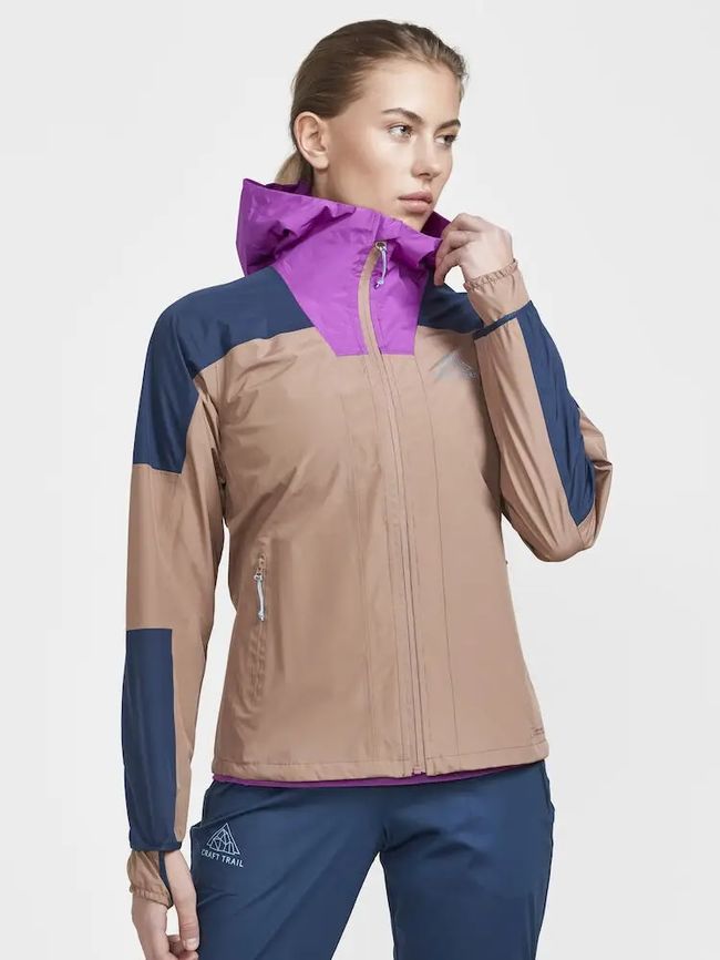 Куртка жіноча Craft PRO Trail Hydro Jacket Women Tide-Sepia - фото 1