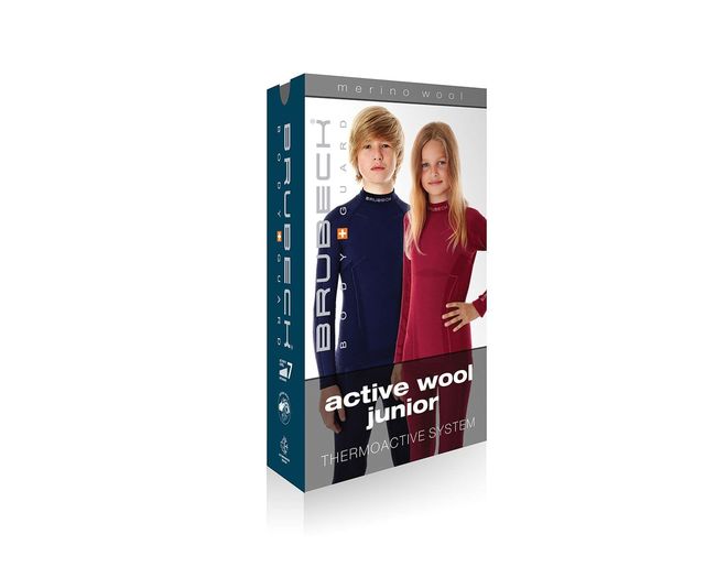 Термобілизна дитяча Brubeck Active Wool Pant Jr. Navy Blue - фото 6