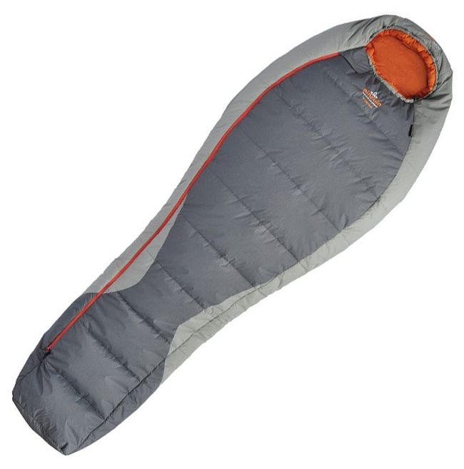 Спальник Pinguin TOPAS 185 gray -right - фото 1