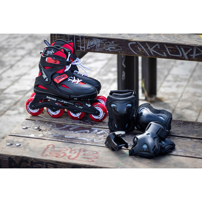 Ролики Rollerblade Fury Combo Black-red - фото 2