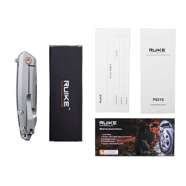 Ніж складаний Ruike P831S-SA Gray - фото 14