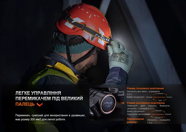 Ліхтар налобний Fenix HM71R - фото 12