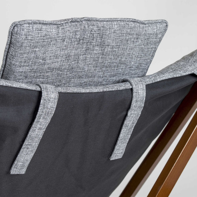 Крісло розкладне Bo-Camp Bloomsbury L Grey - фото 6