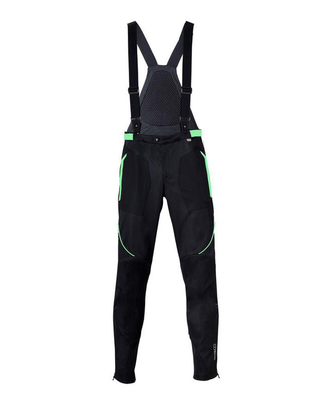 Штани для бігових лиж Briko Mito BIB Black Fluo Green - фото 1