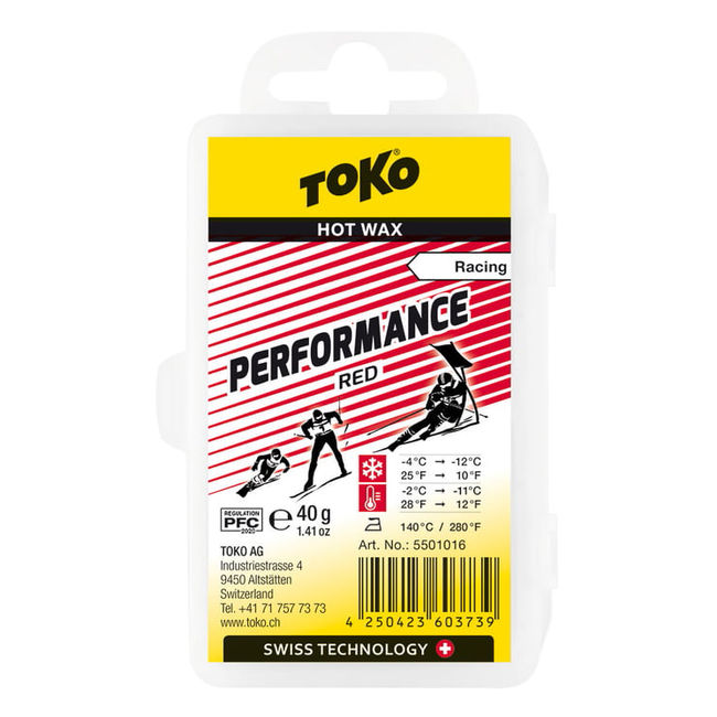 Парафін Toko Performance red 40g - фото 1