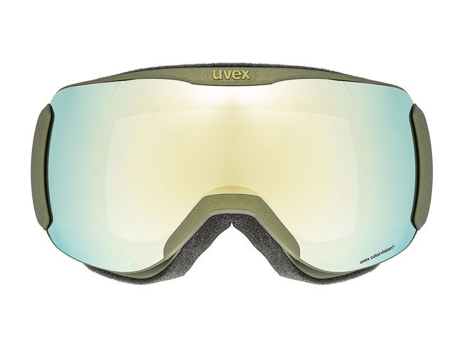 Гірськолижна маска Uvex Downhill 2100 CV Croco SL Gold Gre - фото 2