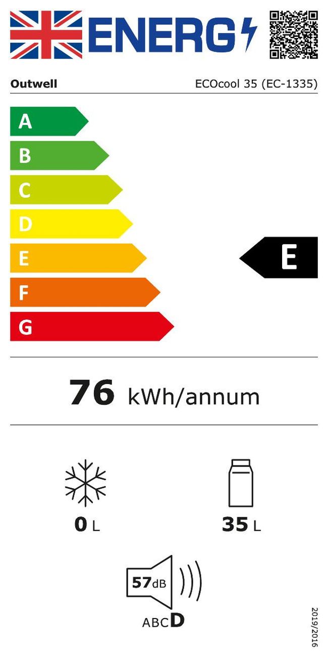 Автохолодильник Outwell Coolbox ECOcool 35L 12V/230V Slate Grey - фото 6