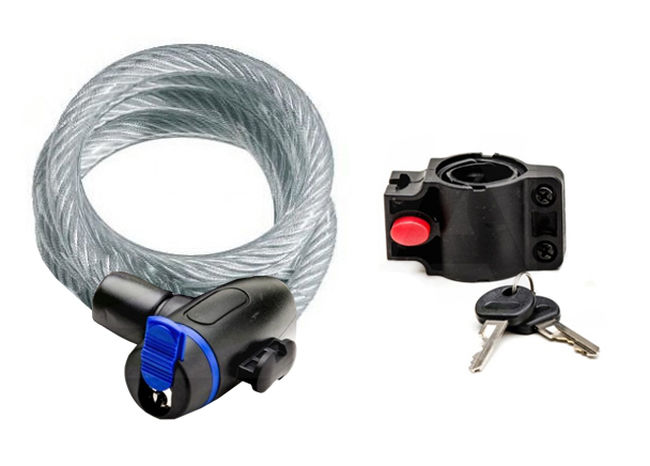 Замок велосипедний 2K HW225072 15*1800 - фото 1