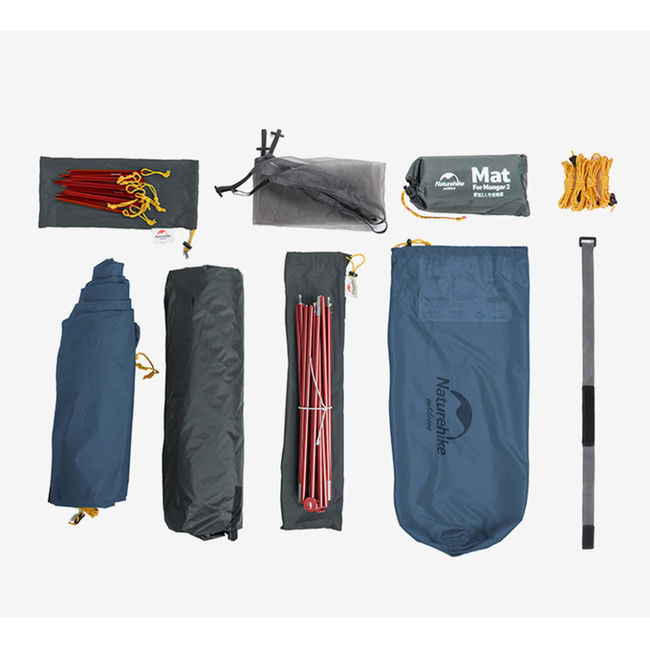 Намет двомісний ультралегкий Naturehike Mongar UL NH19M002-J Dark Blue - фото 2
