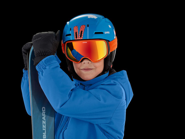 Гірськолижна маска Uvex Scribble FM Fierce red/Mirror rainbow S2 - фото 6