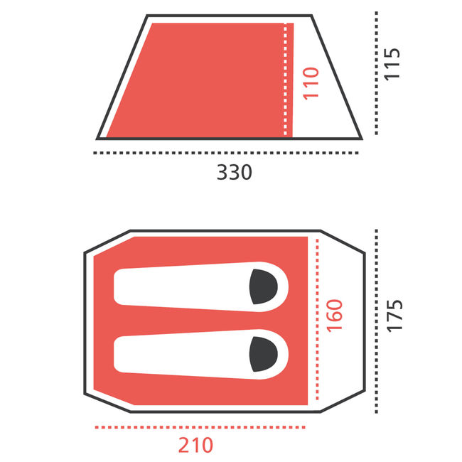 Намет Grand Canyon Robson 2 Capulet Olive - фото 4