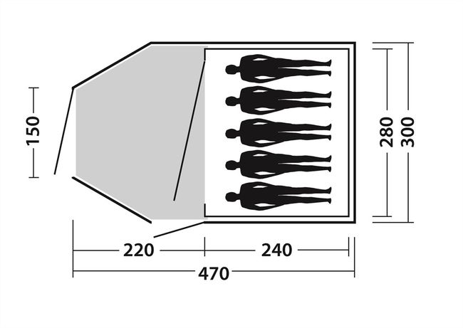 Намет Easy Camp Eclipse 500 Rustic Green - фото 2