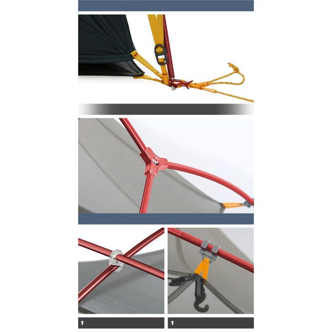 Намет двомісний ультралегкий Naturehike Mongar UL NH19M002-J Dark Blue - фото 6