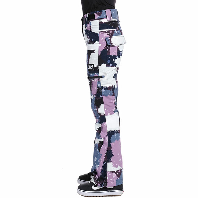 Жіночі штани Rehall Nori W camo abstract lavender - фото 2