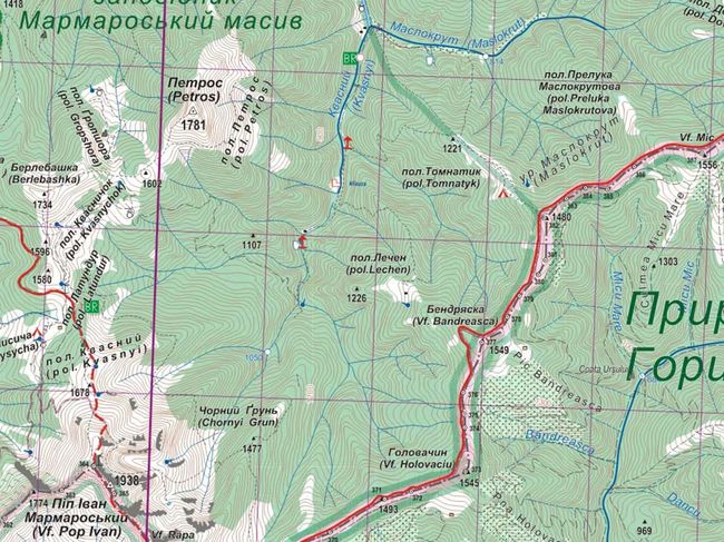 Туристична Карта Мармароси 1: 50 000 (ламінована версія) - фото 2