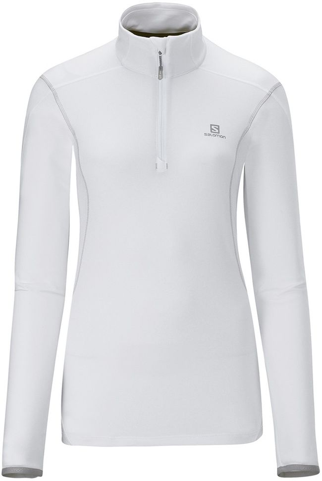 Фліс жіночий Salomon DISCOVERY HZ MIDLAYER W White - фото 1