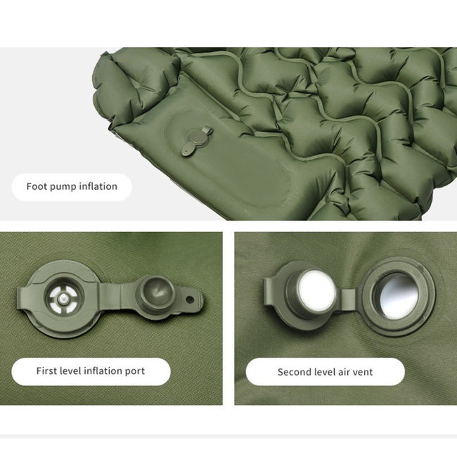 Матрац подвійний Naturehike CNK2550WS019 Green із вбудованою помпою - фото 11