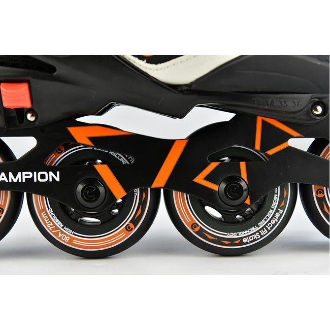Ролики Micro Champion Orange-black - фото 4