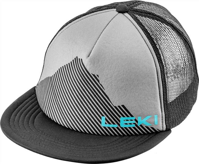Кепка Leki Logo Cap Black Sharkskin/Peacock Blue - фото 1
