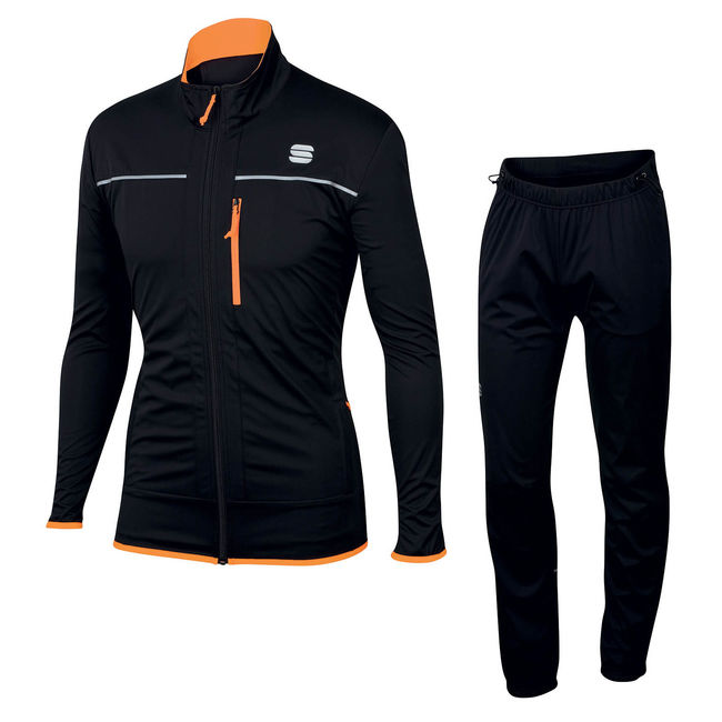 Біголижний костюм Sportful Engadin Wind Black Orange - фото 1
