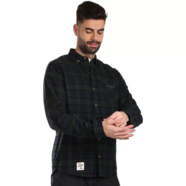 Сорочка Kilpi Flanny-M Dark green - фото 3