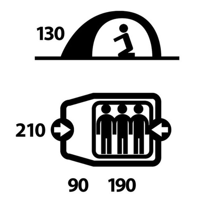 Намет Husky BONELLI ARMY 3 Gren - фото 2