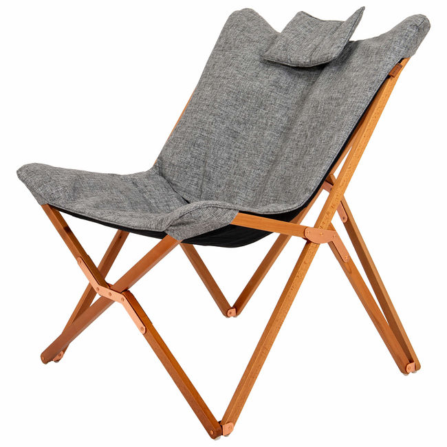 Крісло розкладне Bo-Camp Bloomsbury L Grey - фото 13