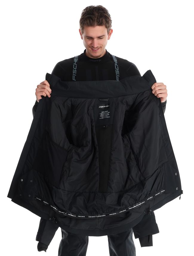 Гірськолижна чоловіча куртка Fischer Explorer Black - фото 4