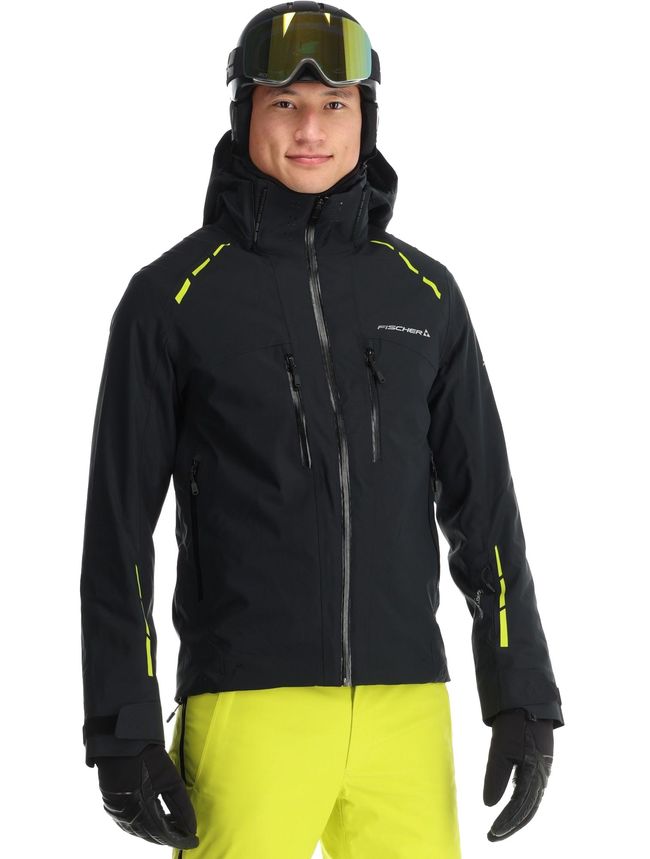 Гірськолижна чоловіча куртка Fischer RC4 Jkt Black - фото 1