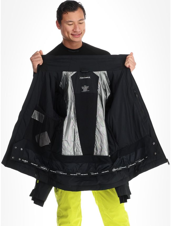 Гірськолижна чоловіча куртка Fischer RC4 Jkt Black - фото 5