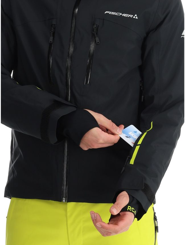 Гірськолижна чоловіча куртка Fischer RC4 Jkt Black - фото 9