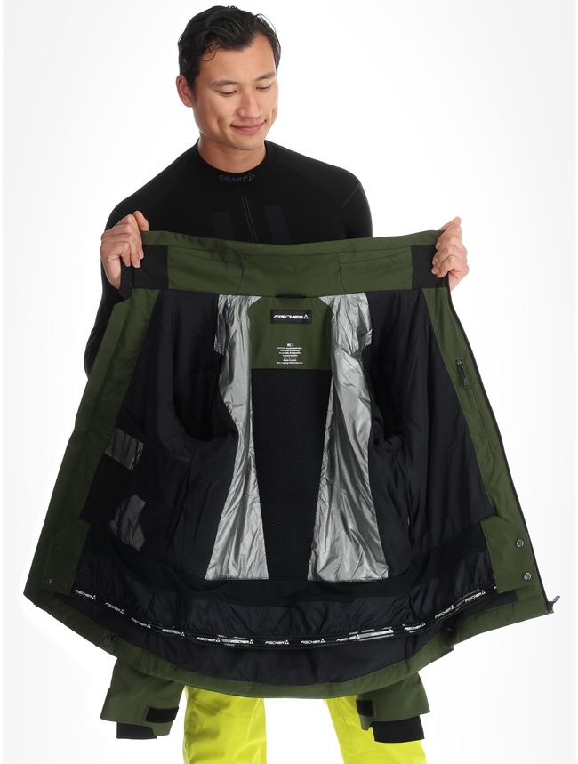 Гірськолижна чоловіча куртка Fischer RC4 Jkt Green - фото 5