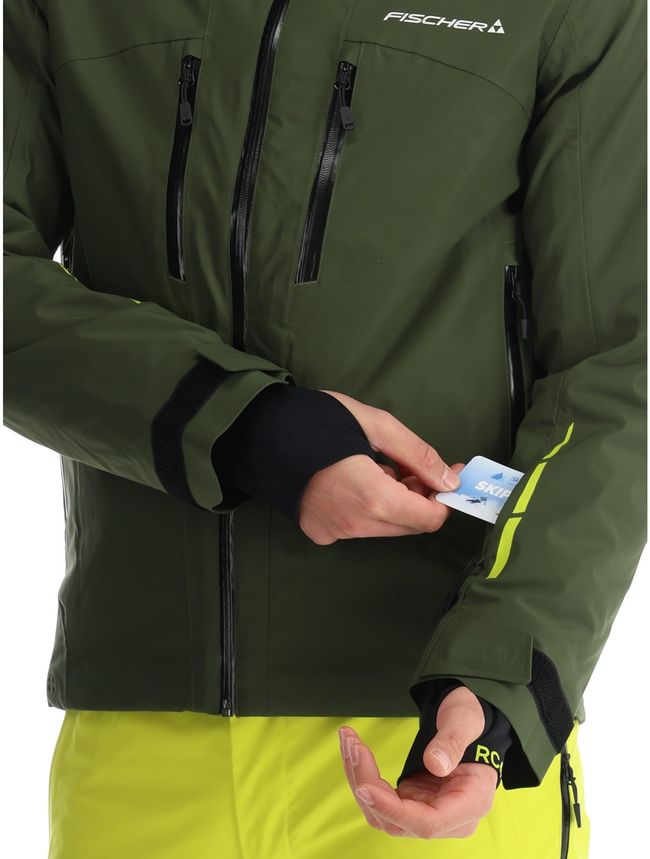 Гірськолижна чоловіча куртка Fischer RC4 Jkt Green - фото 7