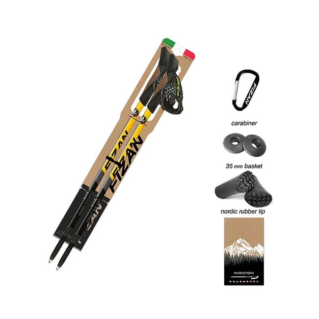 Палки для скандинавської ходьби Fizan NW LIte Yellow - фото 4