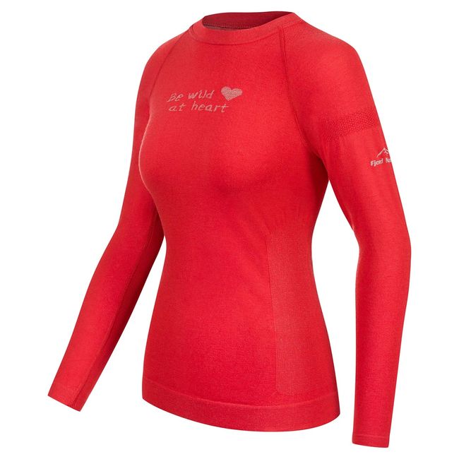 Термофутболка Fjord Nansen Merino Longsleeve Women Red - фото 2