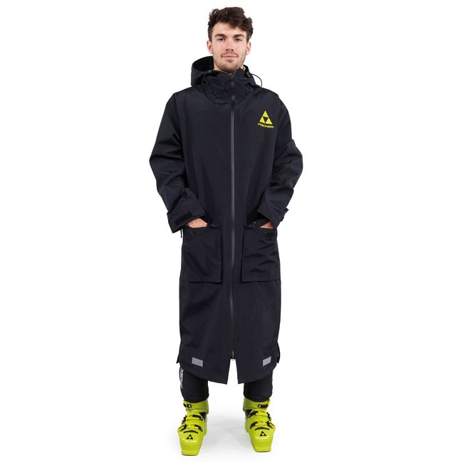 Тренувальний плащ Fischer Rain Coat 3-Layer Long Black - фото 1