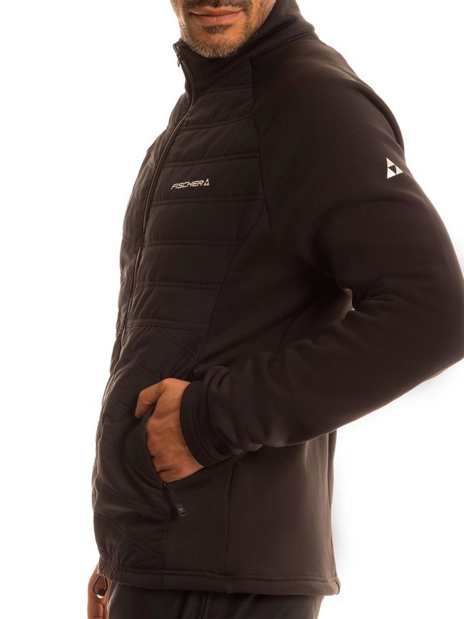 Чоловіча флісова кофта Fischer Dynamic Hybrid Black - фото 3
