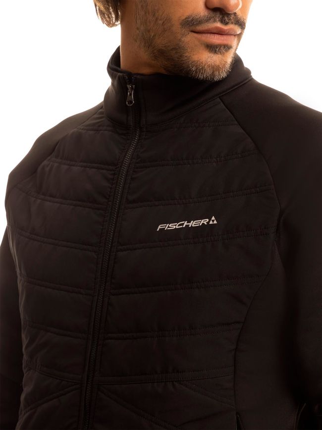 Чоловіча флісова кофта Fischer Dynamic Hybrid Black - фото 4