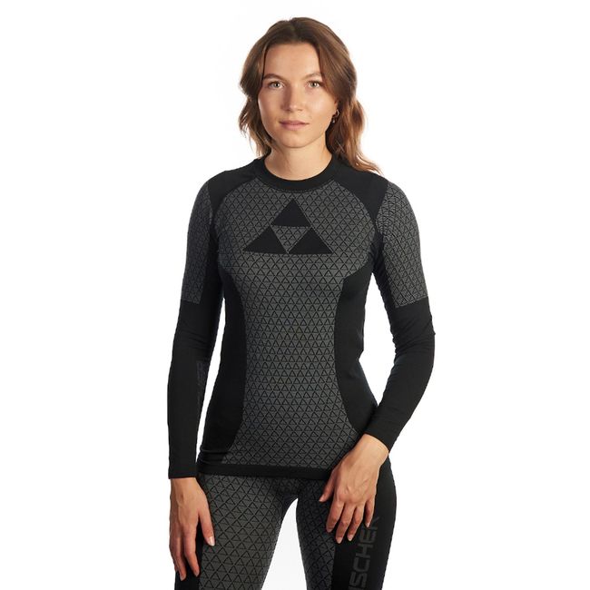 Термоштани Fischer Seamless Basela LS Shirt W Black/Anthracite - фото 1