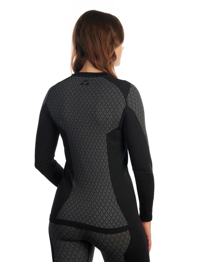 Термоштани Fischer Seamless Basela LS Shirt W Black/Anthracite - фото 2