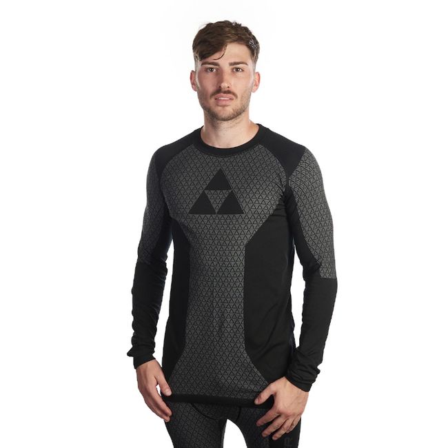 Термоштани Fischer Seamless Basela LS Shirt M Black/Anthracite - фото 1